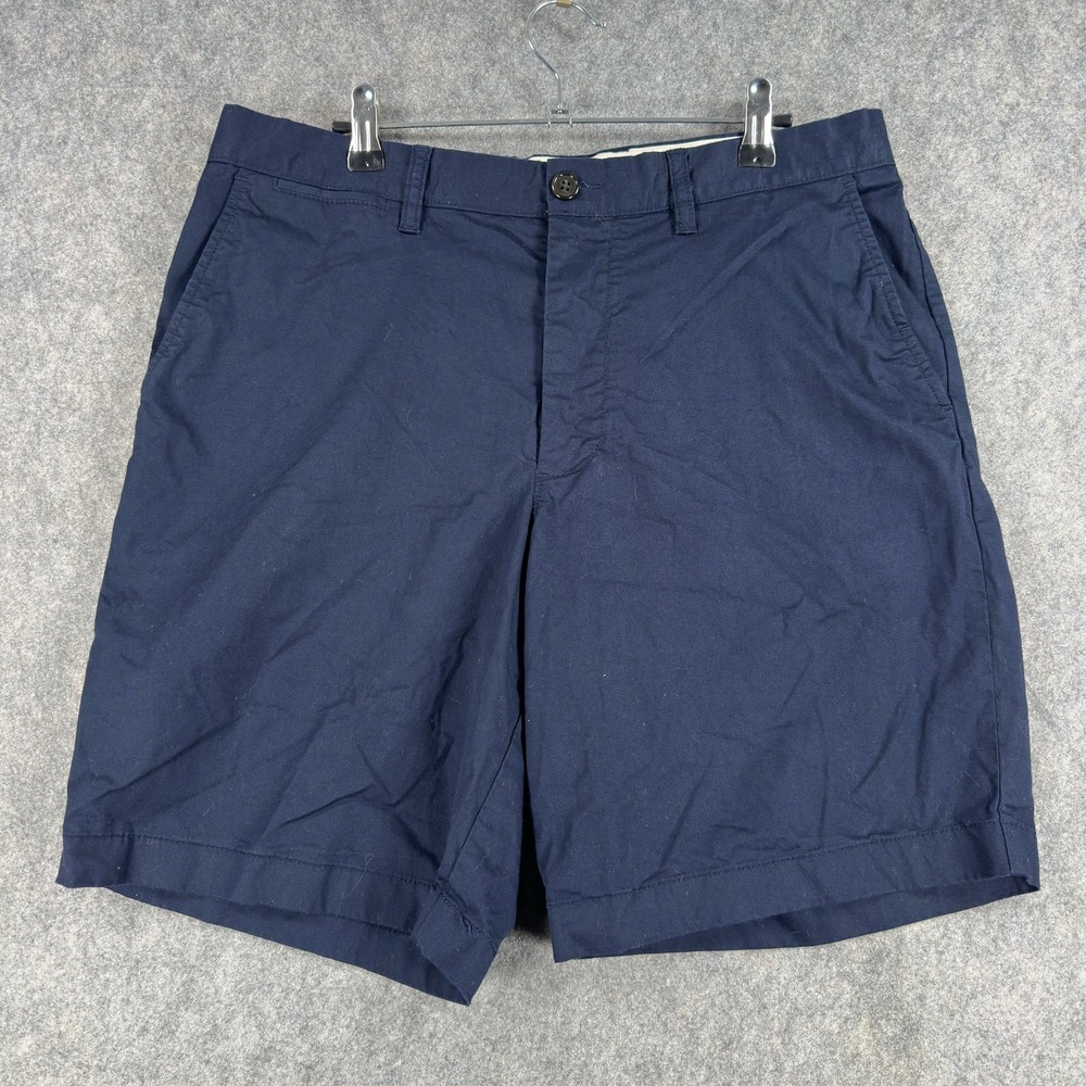 J.Crew Portsider Short Mens 33 Blue Chino 9 In Inseam Stretch Casual Summer